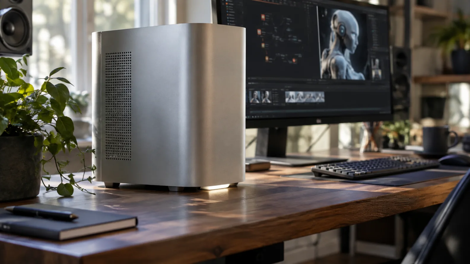 Ghost、ローカルAIエージェント向けCoreを3,499ドルで発売、1,100万ドルを調達
概要:Ghostは、専用コンピューター上で常時稼働するローカルAIエージェントを提供するとしている。Coreの仕様やデータの流れ、独立したテストで明らかになるまで分からない点を整理する。
画像の被写体:コンパクトなAIワークステーション、デスク、GPU